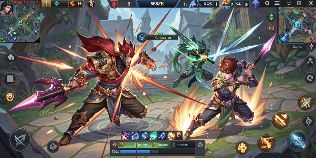 Tampilan gameplay seru dan interaktif di 555ZK.