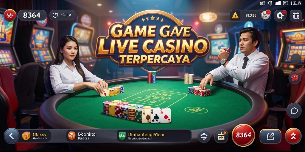 Tampilan gameplay Live Casino yang mengasyikkan dan interaktif.