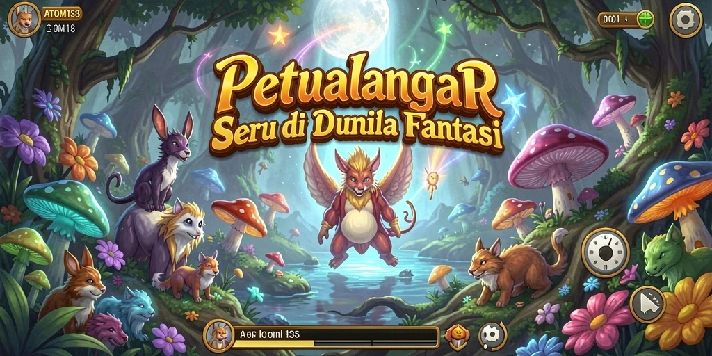 Tangkapan layar ATOM138 menampilkan aksi seru dalam petualangan yang menantang.