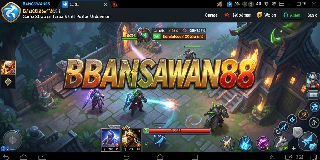 Tampilan gameplay menegangkan di BANGSAWAN88 dengan strategi tepat.