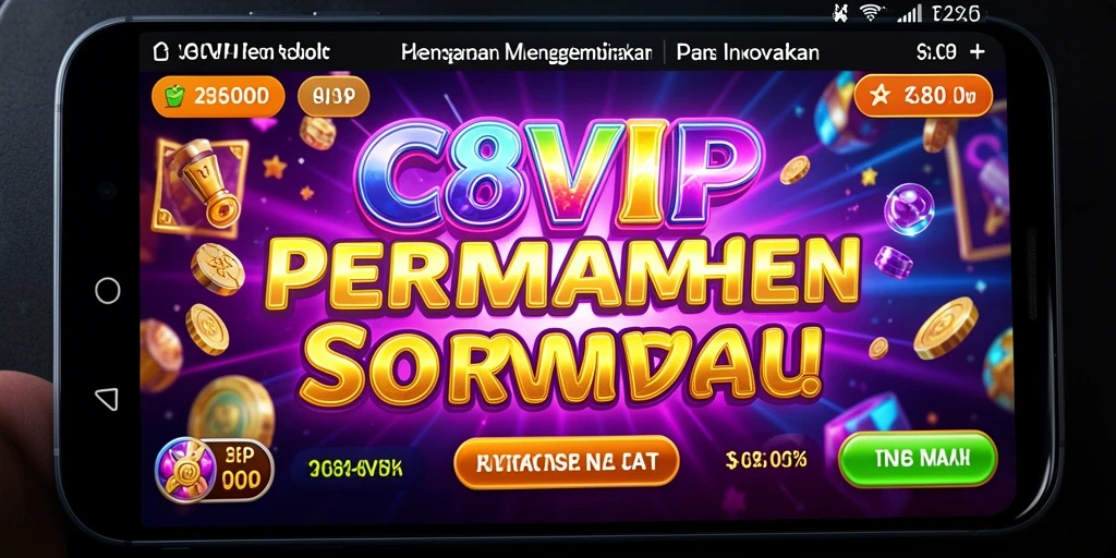 Screenshot utama C8VIP menampilkan gameplay slot yang menarik dan interaktif.