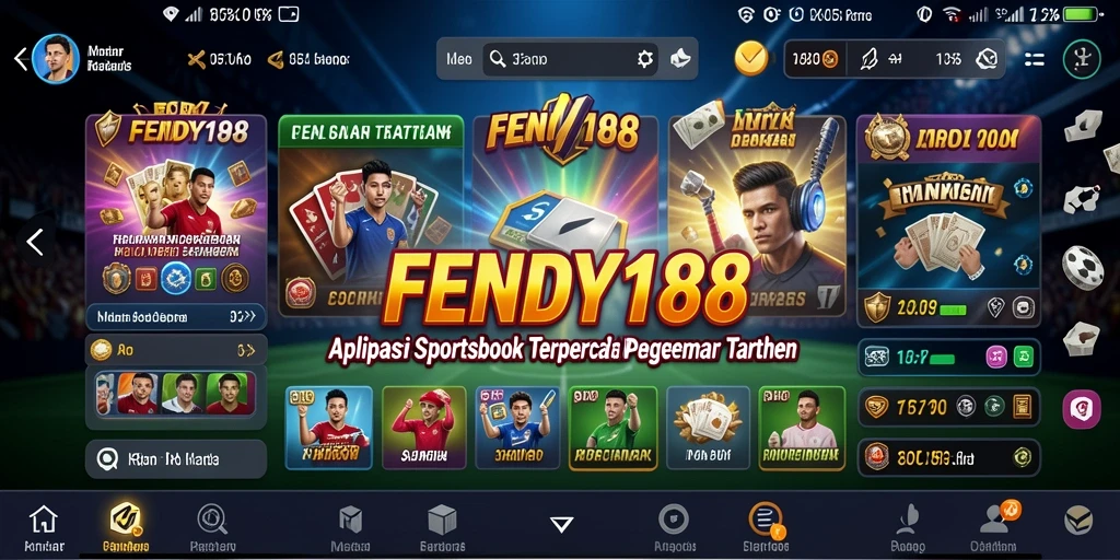 Tampilan menarik aplikasi FENDY188 saat melakukan taruhan olahraga.
