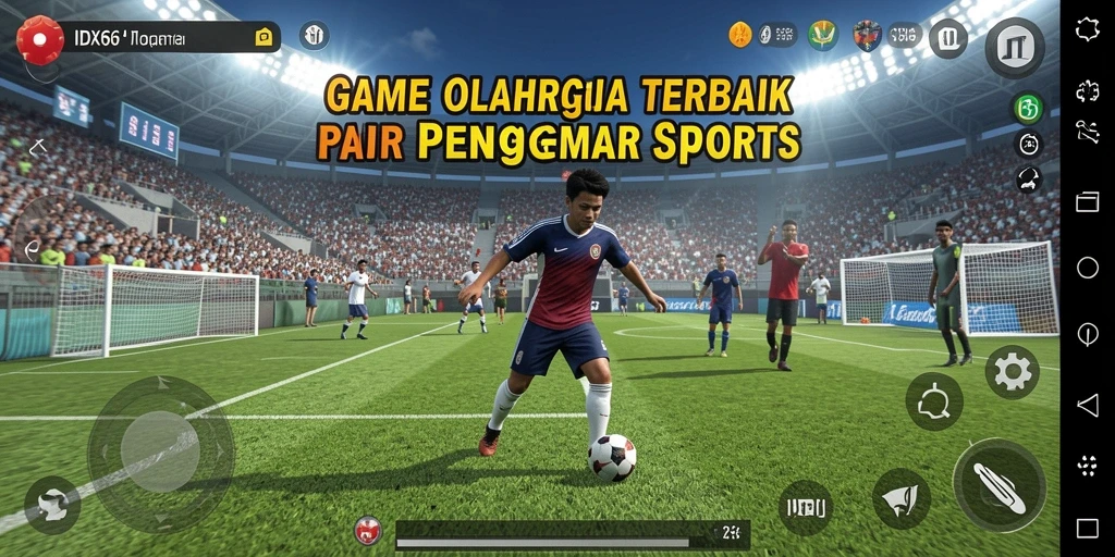 Tampilan menarik dari gameplay olahraga di IDX66.