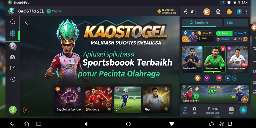 Screenshot gameplay KAOSTOGEL menampilkan antarmuka taruhan olahraga yang menarik.