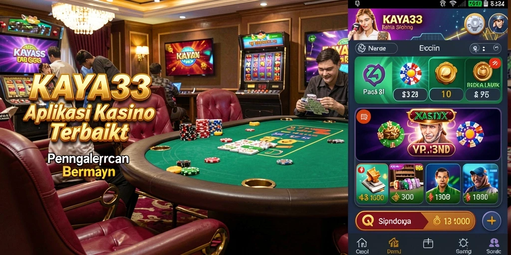 Screenshot gameplay KAYA33 menampilkan aksi seru di dalam Kasino.
