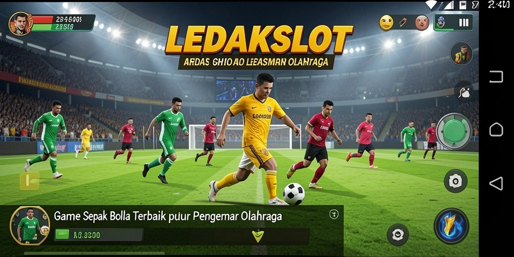 Tampilan gameplay seru dalam LEDAKSLOT memikat penggemar sepak bola.