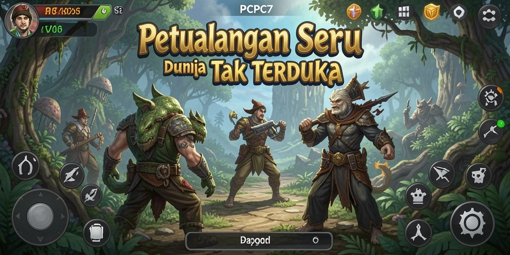 Gameplay seru di dunia petualangan yang menantang.