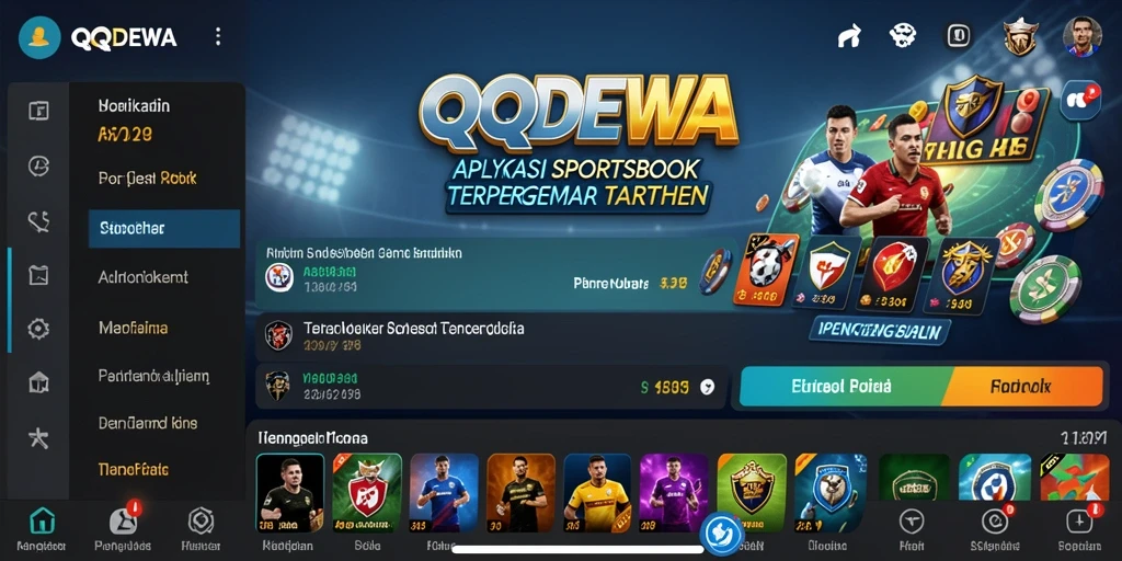 Tampilan menarik dari gameplay taruhan olahraga di QQDEWA.