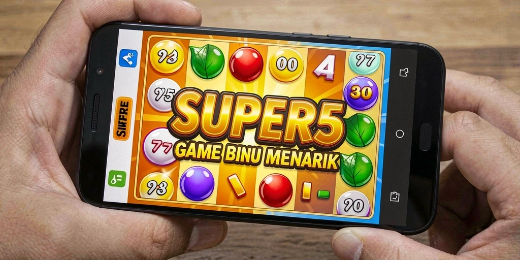 Tampilan gameplay Bingo menegangkan di SUPER5.