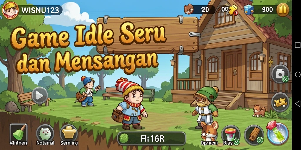 Screenshot gameplay WISNU123 yang menarik dan penuh warna.