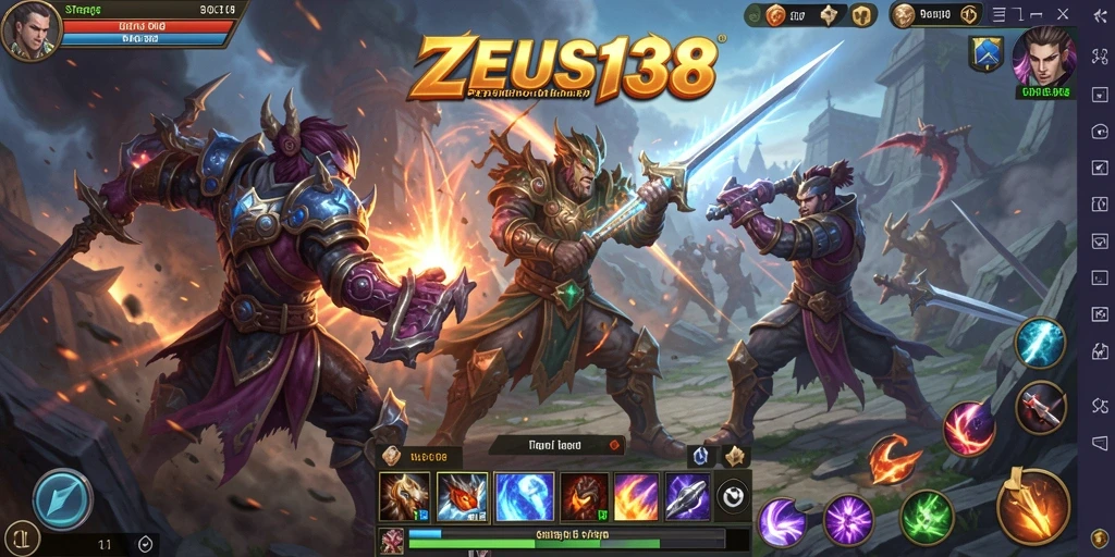 Tampilan gameplay menegangkan dalam dunia SLG ZEUS138.